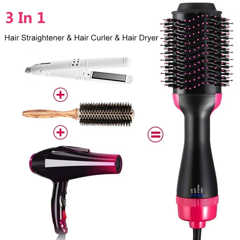 Volumizer Hair Dryer and Hot Air Brush | 3-in-1 button