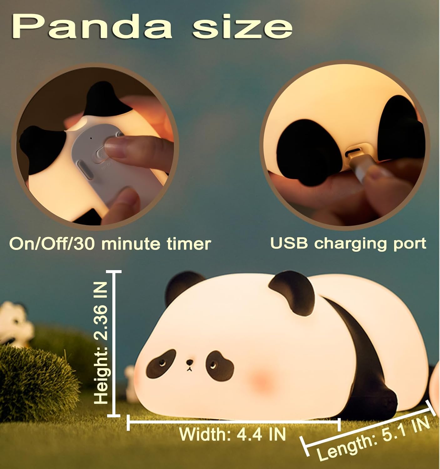 Panda Night Light | Adorable & Soothing Glow